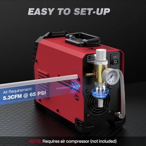Plasma Cutter Machine (CUT55 Pilot Arc LED / Red)