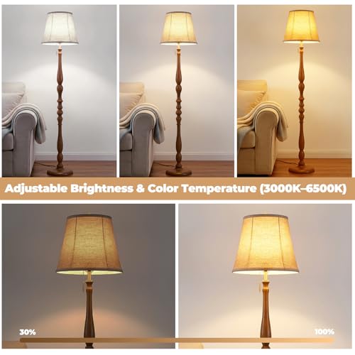 Wood Floor Lamp for Living Room