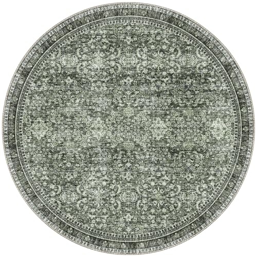 Round Rug 8ft (Dark Green / 8' (Round))