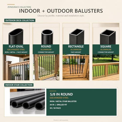 100 Pack 32.25 Inch Balusters for Deck Railing (32.25 Inch)