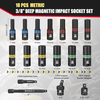 Magnetic Impact Socket Set