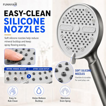 High Pressure Shower Head (Gray)