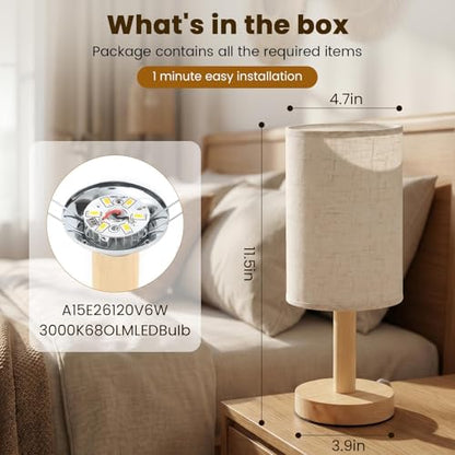 Small Table Lamp Set of 2
