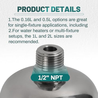 Pack of 10 Niikappu 0.5L Mini Thermal Expansion Tank (0.5L)