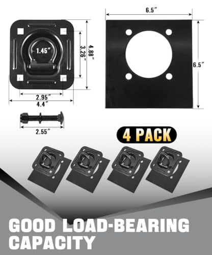 Recessed D Ring Tie Down Anchors