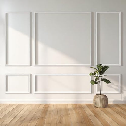 Peel and Stick Wall Molding Kit (63 x 31in+63 x 72in)