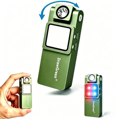 Aluminum Magnetic Portable Flood Flashlights 180° Rotatable Main Light