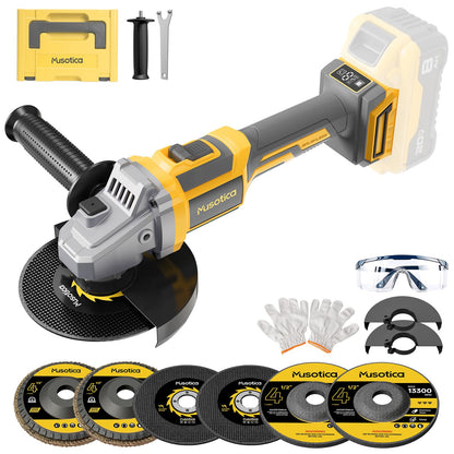 Cordless Angle Grinder for Dewalt 20v Max Battery (Yellow)