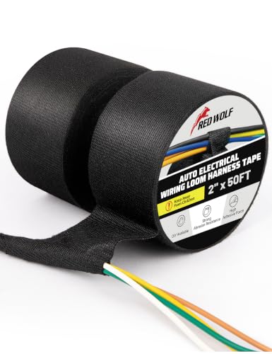 2 inch x 50ft Wiring Harness Tape High Temp Wire Cable Loom Self
