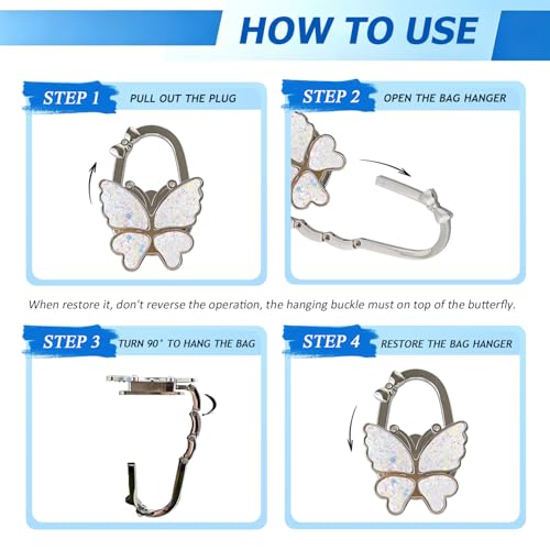 Foldable Purse Hook for Table