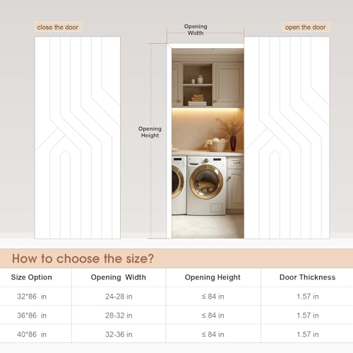 Ghost Door with Concealed Sliding Barn Door Hardware Track Kit Included
