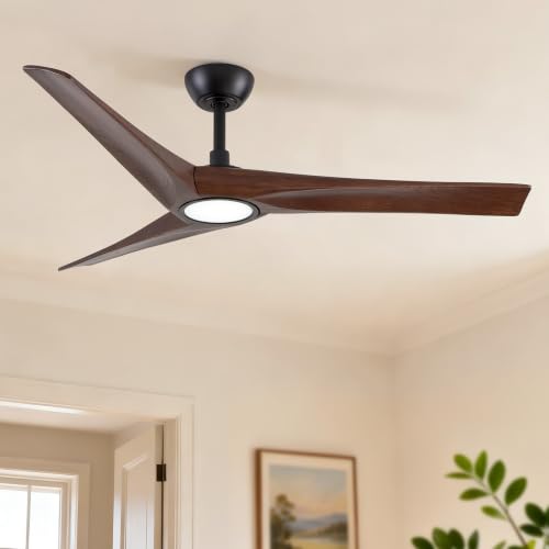 Wood Ceiling Fan with Light