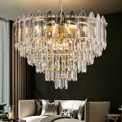 Gold Crystal Chandelier