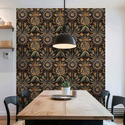 Boho Botanical Peel and Stick Wallpaper