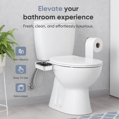 Upgrade Bidet Attachment for Toilet Seat (Black Chrome)