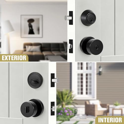 Front Door Knob and Deadbolt Set