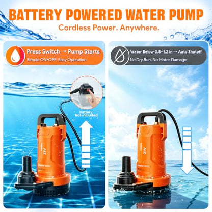 Cordless Water Pump for DEWALT 20V MAX Battery