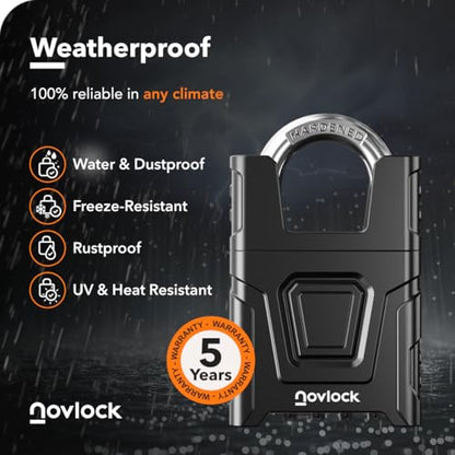 NLCL005S Heavy Duty Combination Padlock with Shrouded Shackle