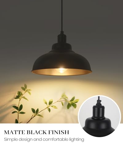 Black Farmhouse Island Lights for Kitchen