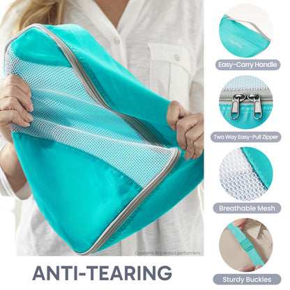 Packing Cubes for Travel (16 Turquoise)
