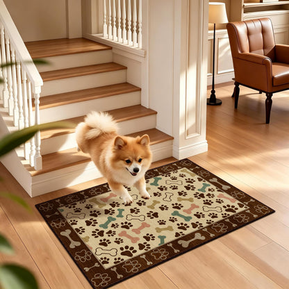 Waterproof 2x3 Small Rug (Paw Beige / 2' x 3' (Runner))