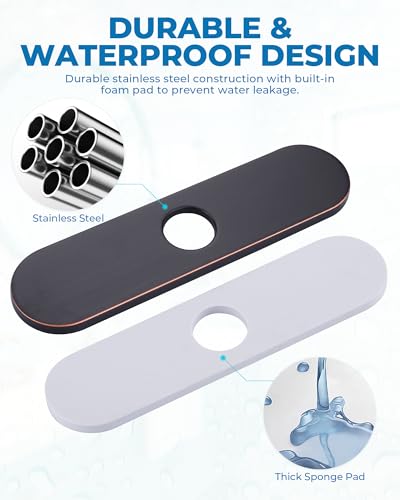 10.2 Inch Faucet Deck Plate (Oil Rubbed Bronze)