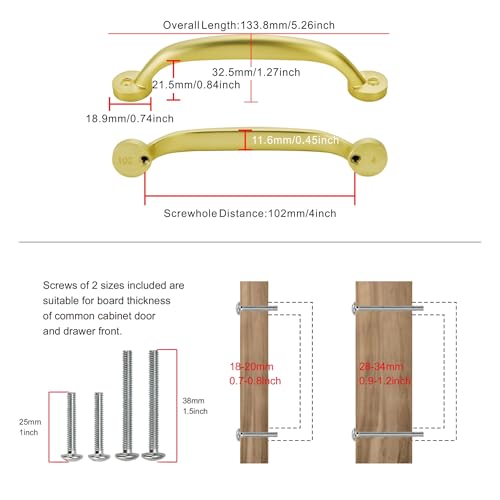 10 Pack Cabinet Pulls Heavy Duty Solid Cabinet Handles cabinets Dressers Kitchens Handles Bathroom cabinets Cabinet pulls