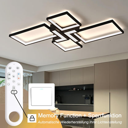 Modern Ceiling Light 32'' 50W 3000K (Black / 32 in)