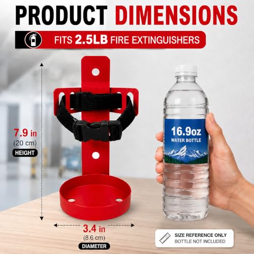 Compact Fire Extinguisher Wall Mount Bracket