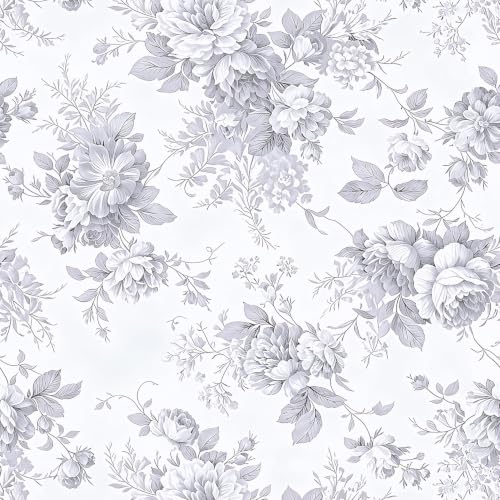 Floral Peel and Stick Wallpaper Vintage Flower Contact Paper