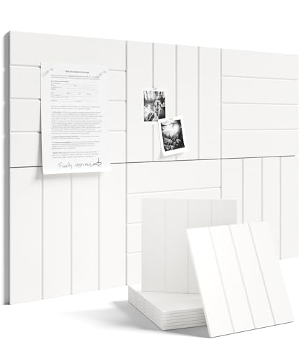 36" x 24" Large Felt Bulletin Board (Milky White / Bold-stripe 6-pack)