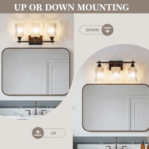 Modern 3 Light Bathroom Light Fixtures (Oil-Rubbed Bronze / 3-light)