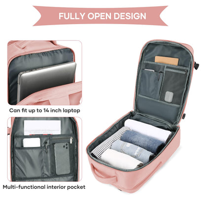 Large Travel Backpack For Women Men (Pink / 25 liters)