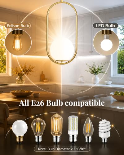 Pendant Lights Kitchen Island (Gold(2026 Upgraded Version) / 2 Pack)
