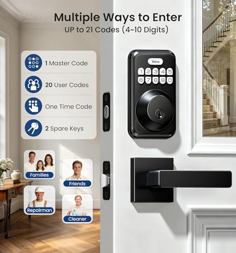 DK01 B Keyless Entry Deadbolt Lock with Handle Set