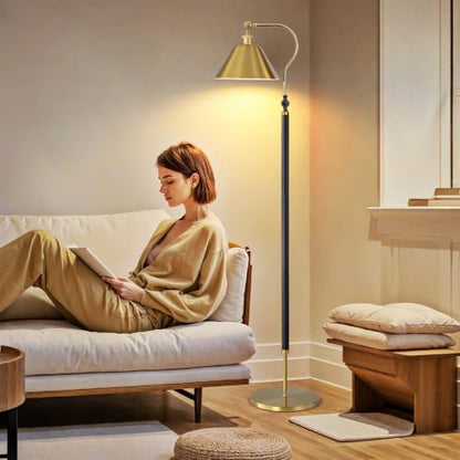 Black Solid Wood lamp Post Floor lamp