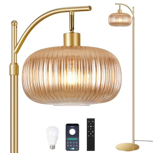 Glass Floor Lamp for Living Room