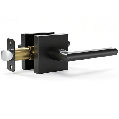 1 Pack Matte Black Passage Door Lever (Matte Black)