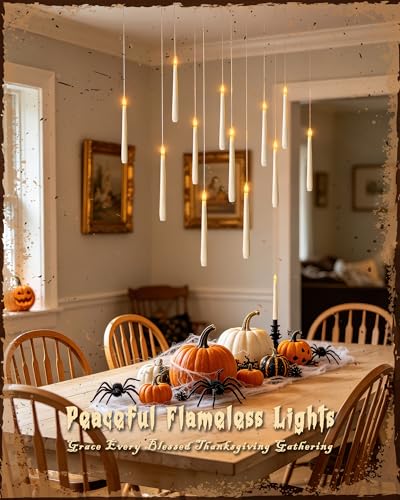 Floating Candles with Wand for Halloween