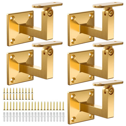 5 Pack Gold Handrail Brackets (Gold / SS304 - 5 Pack)