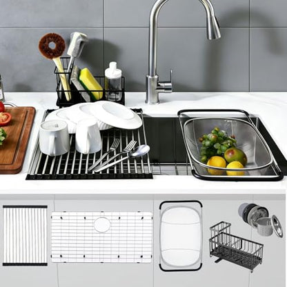 16 Gauge Stainless Steel Single Bowl Kitchen Sink With Accessories