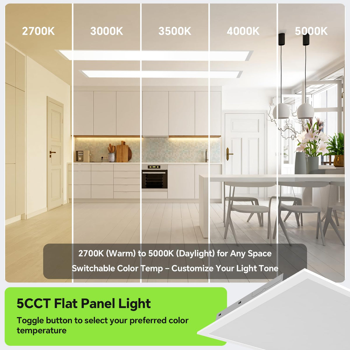 6 Pack 2x4 LED Flat Panel Light 50 (2x4FT 6Pack / 2x4FT 6PACK)