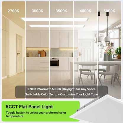 6 Pack 2x4 LED Flat Panel Light 50 (2x4FT 6Pack / 2x4FT 6PACK)