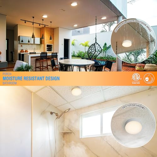5 Inch Edgeless Surface Mount LED Ceiling Light
