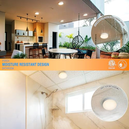 5 Inch Edgeless Surface Mount LED Ceiling Light