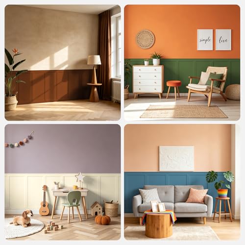 White Primed Wainscoting Wall Panels Kit