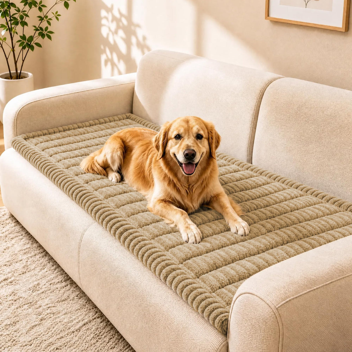 Couch Cover for Dogs (Camel / 27.6" x 47")