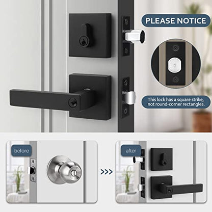 Deadbolt and Door Handle Set