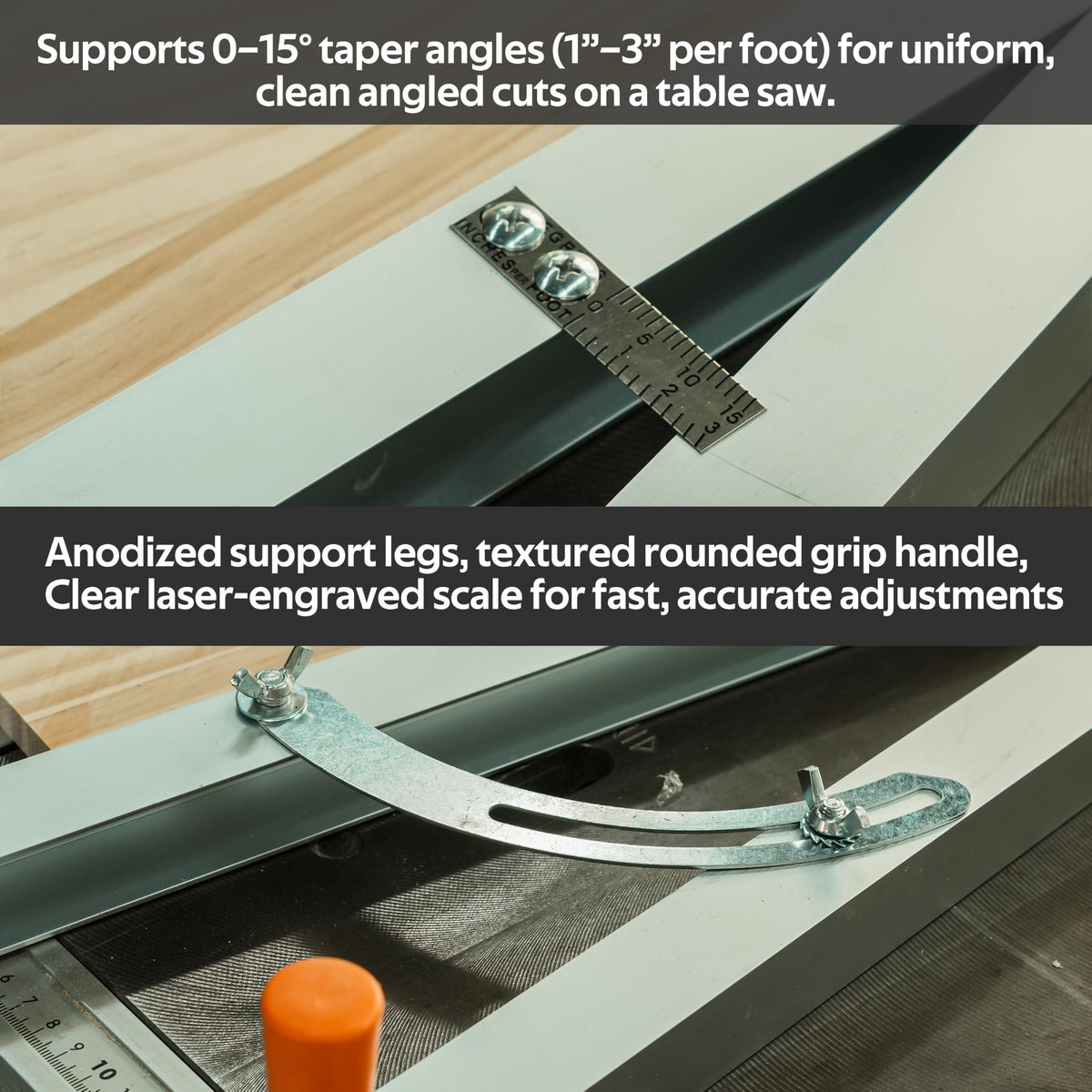 Table Saw Tapering Jig for Angle Cutting (Tapering Jig)