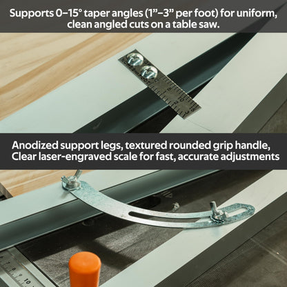 Table Saw Tapering Jig for Angle Cutting (Tapering Jig)